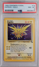 Zapdos - Holo 15/62 Fossil PSA 8 58008678