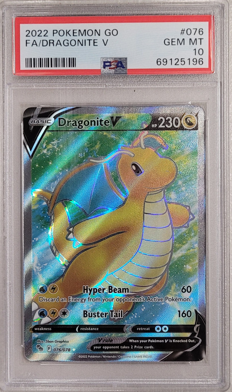 Dragonite V 076/078 Pokemon Go PSA 10 69125196