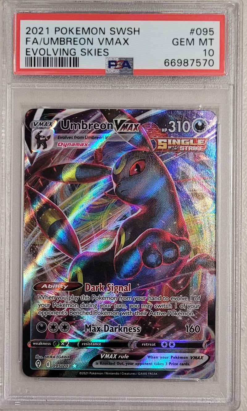 Umbreon VMAX 095/203 Evolving Skies PSA 10 66987570