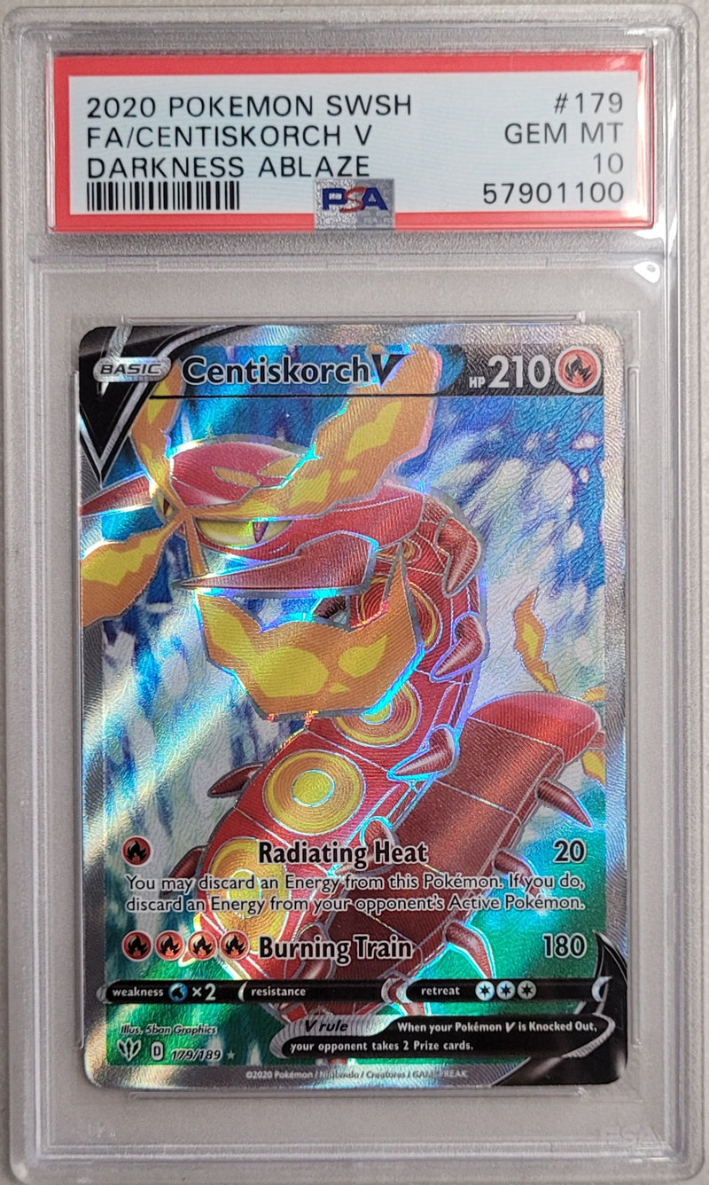 Centiskorch V 179/189 Darkness Ablaze PSA 10 57901100