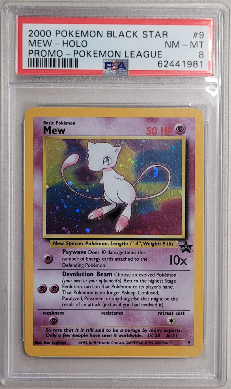 Mew - Holo (9) Pokemon League Promo PSA 8 62441981