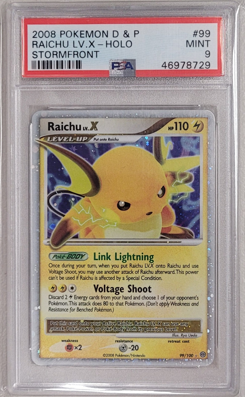 Raichu Lv.X 99/100 Stormfront PSA 9 46978729