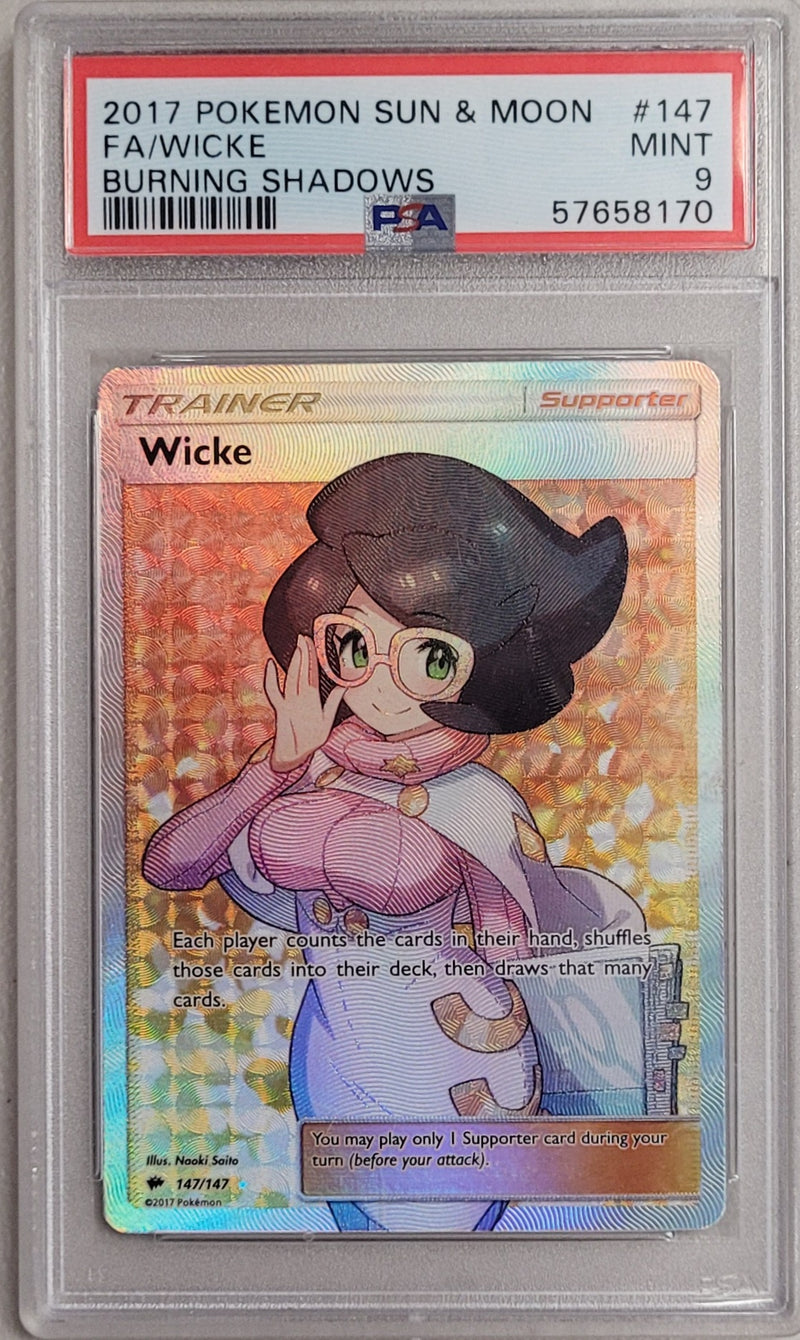 Wicke 147/147 Burning Shadows PSA 9 57658170