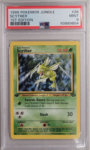Scyther 26/64 Jungle 1st Edition PSA 9 50889854