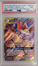 Charizard & Braixen GX SM230 Black Star Promo PSA 9 68820597
