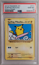 Surfing Pikachu 111/108 Evolutions PSA 10 55907010