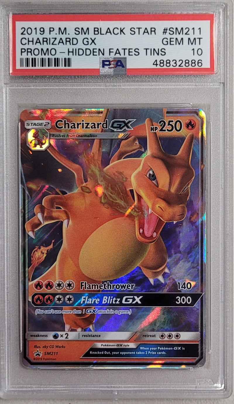 Charizard GX SM211 Black Star Promo PSA 10 48832886