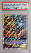 Moltres & Zapdos & Articuno GX SM210 Black Star Promo PSA 9 54731980