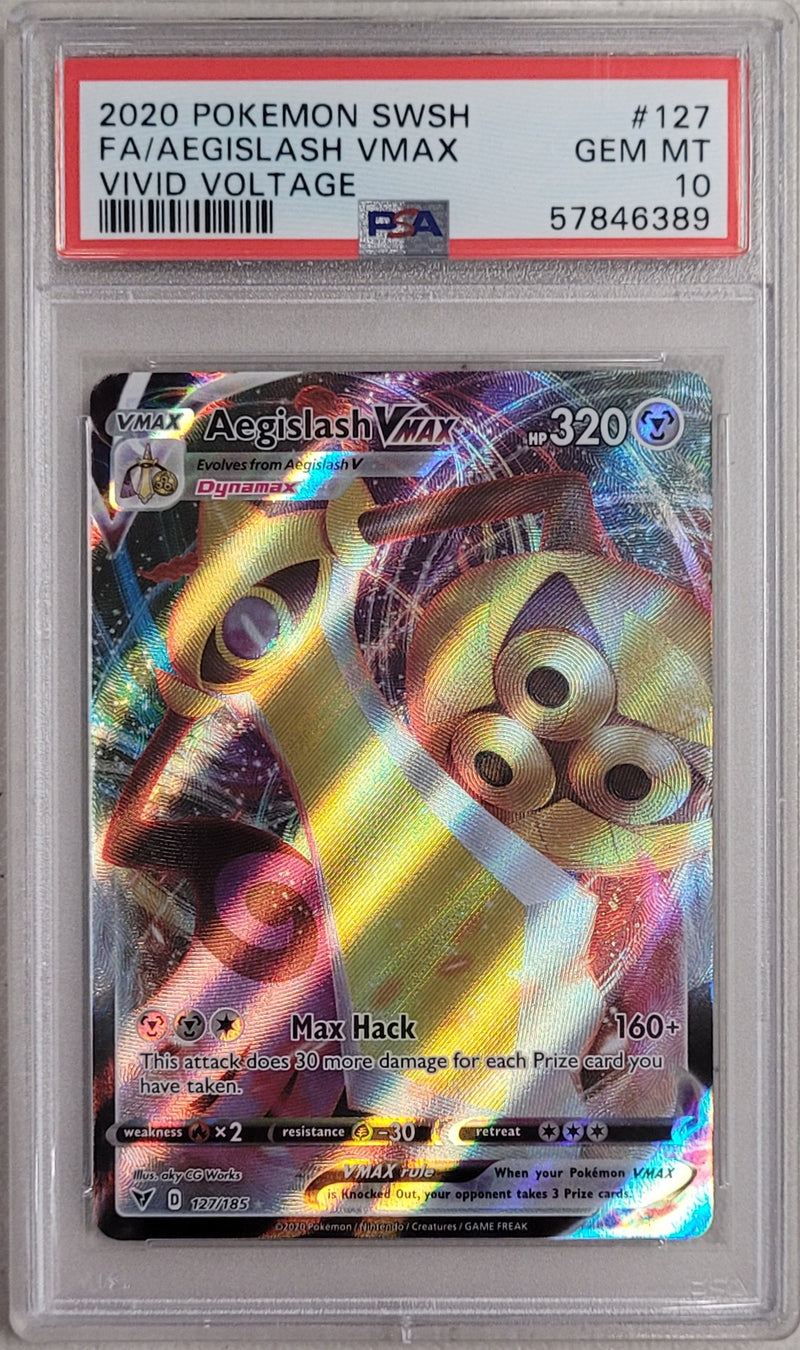 Aegislash VMAX 127/185 Vivid Voltage PSA 10 57846389