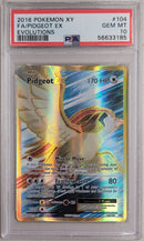 Pidgeot EX 104/108 XY Evolutions PSA 10 56633185