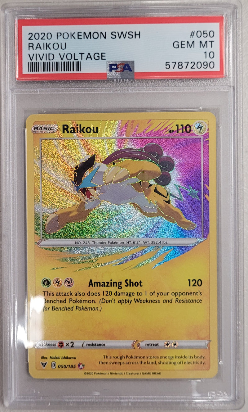 Raikou 050/185 Vivid Voltage PSA 10 57872090
