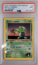 Erika's Oddish 78/132 Gym Heroes 1st Edition PSA 9 53119049