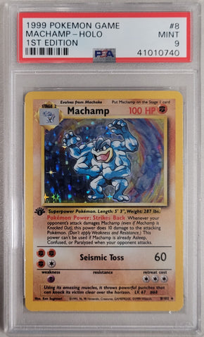 Machamp 8/102 Base Set 1st Edition PSA 9 41010740