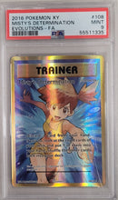 Misty's Determination 108/108 XY Evolutions PSA 9 55511335