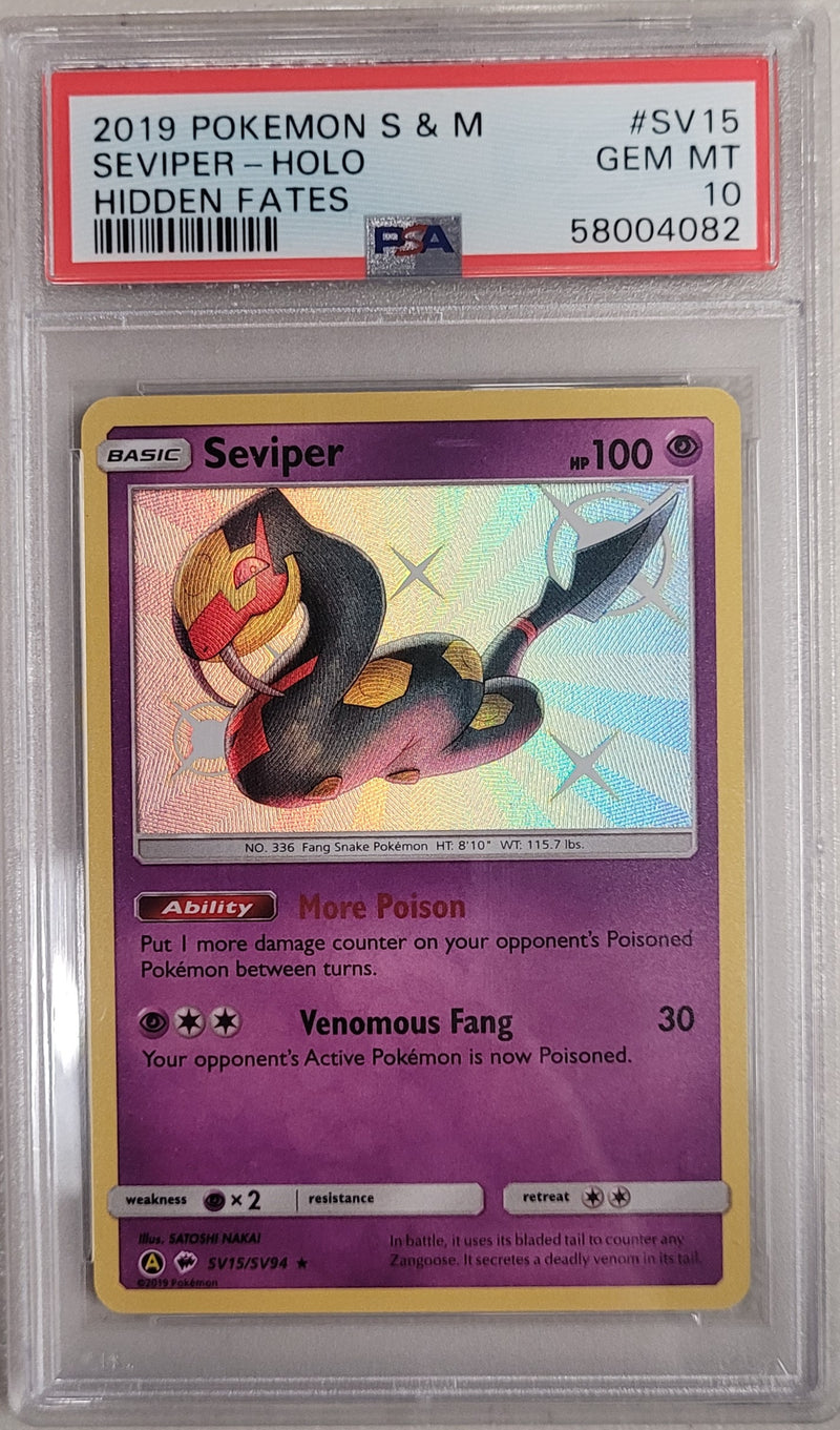 Seviper - Holo SV15/SV94 Hidden Fates PSA 10 58004082