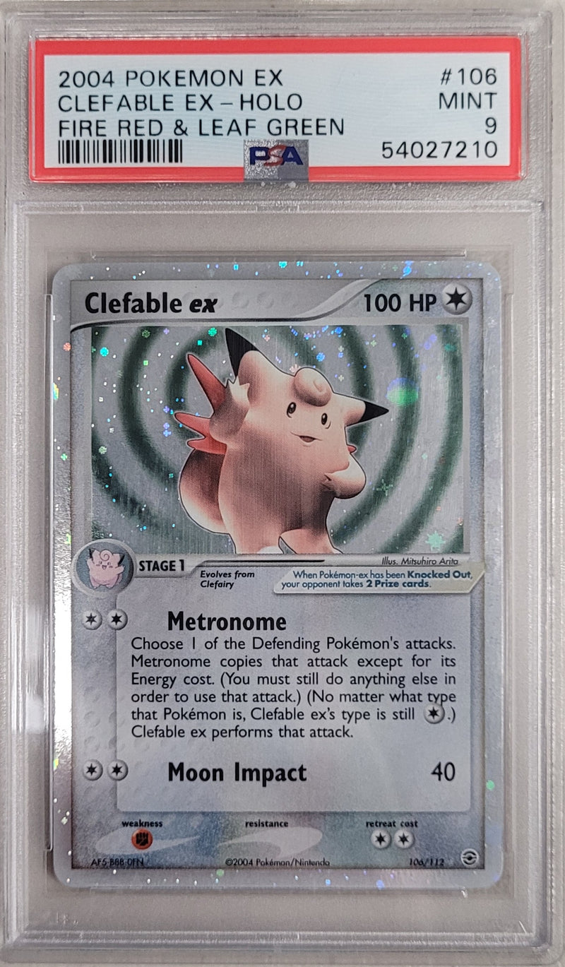 Cleafable ex 106/112 Fire Red & Leaf Green PSA 9 54027210
