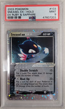 Sneasel ex 103/109 EX Ruby & Sapphire PSA 9 47607203