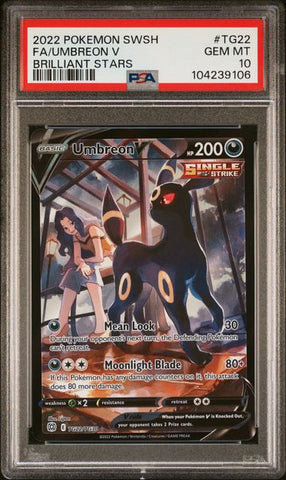 Umbreon V TG22/TG30 Brilliant Stars PSA 10 104239106