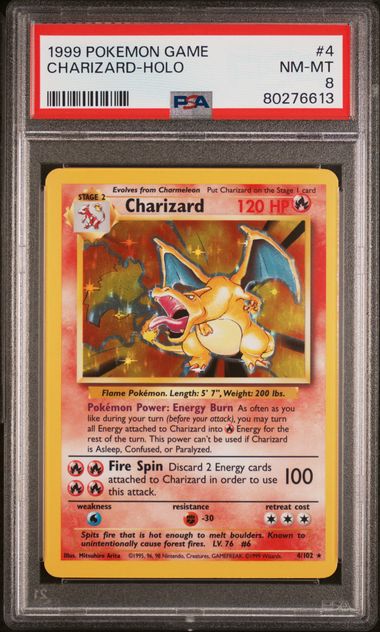 Charizard - Holo 4/102 Base Set PSA 8 80276613