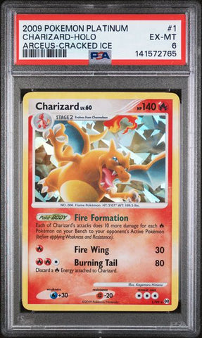 Charizard (Cracked Ice Holo) 1/99 Platinum Arceus PSA 6 141572765