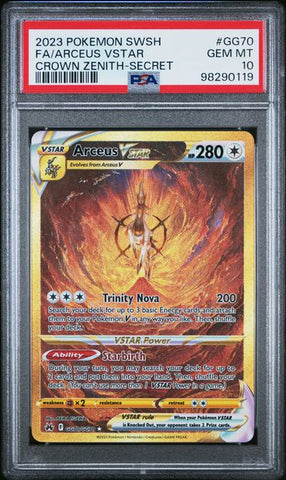 Arceus VSTAR GG70/GG70 Crown Zenith PSA 10 98290119