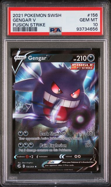 Gengar V Fusion Strike (156) PSA 10 93734656