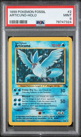 Articuno 2/62 Fossil Unlimited PSA 8 78747324