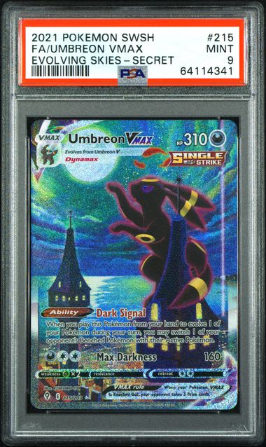 Umbreon VMAX 215/203 Evolving Skies PSA 9 64114341