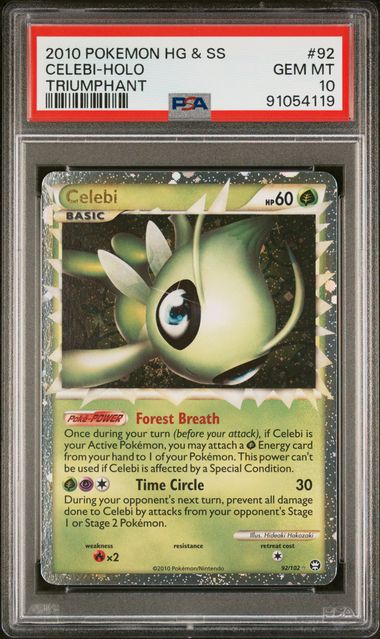 Celebi 92/102 HG & SS Triumphant PSA 10 91054119