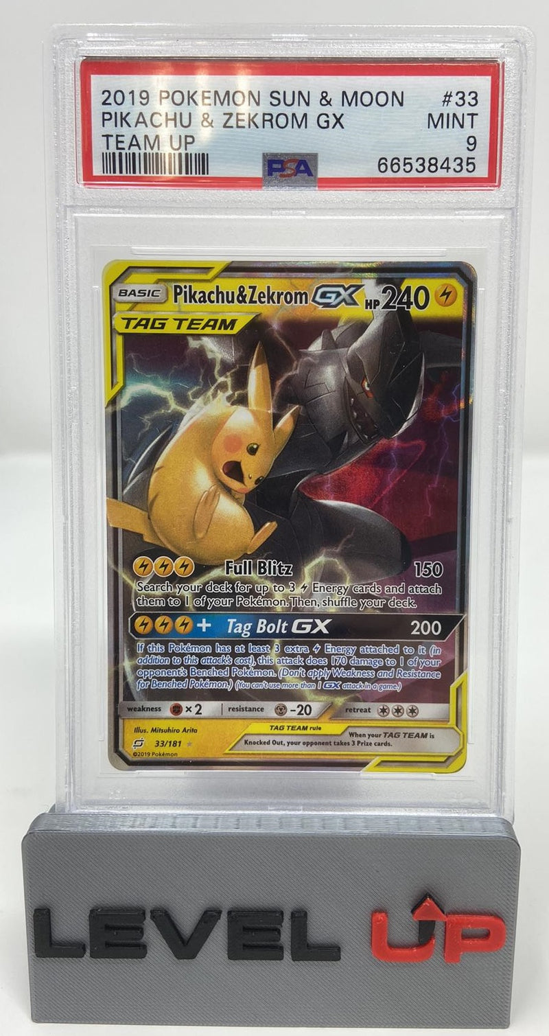 Pikachu & Zekrom GX 33/181 Team Up PSA 9 66538435