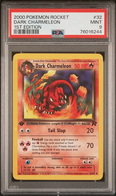 Dark Charmeleon 32/82 Team Rocket 1st Edition PSA 9 76016244