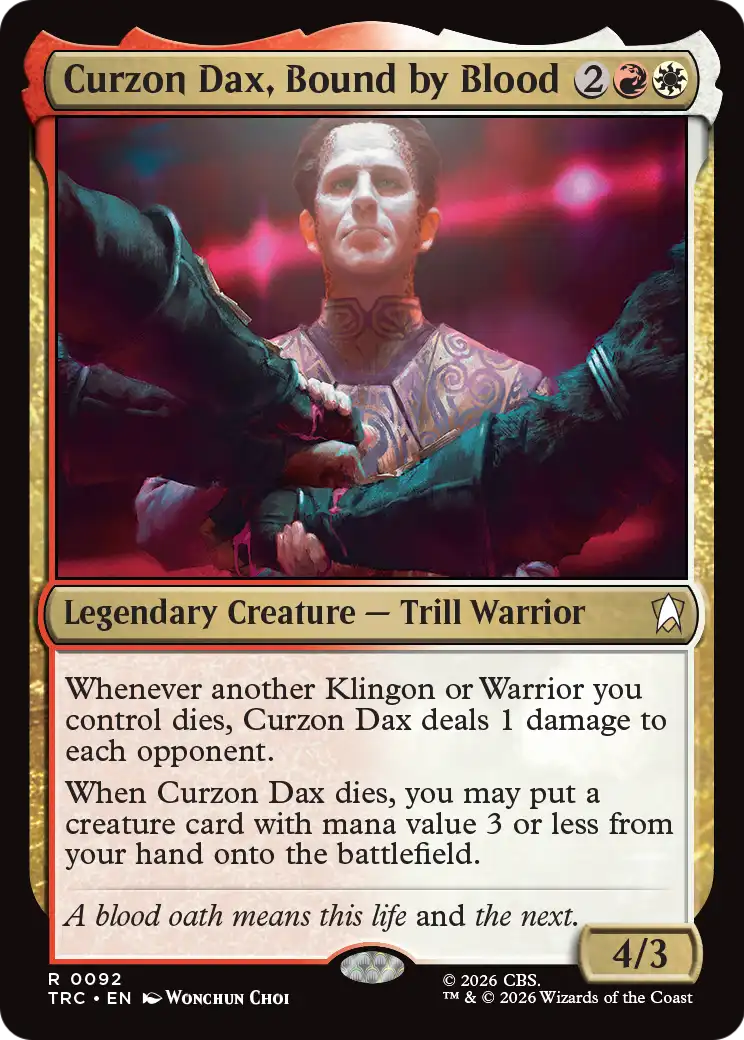 Curzon Dax, Bound by Blood (Surge Foil) [Star Trek Commander]