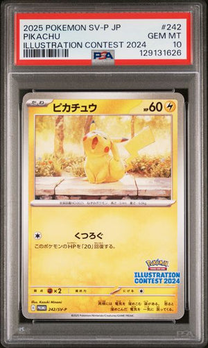 Pikachu (242) Illustration Contest JPN PSA 10 129131626