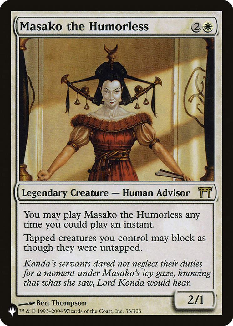 Masako the Humorless [The List]
