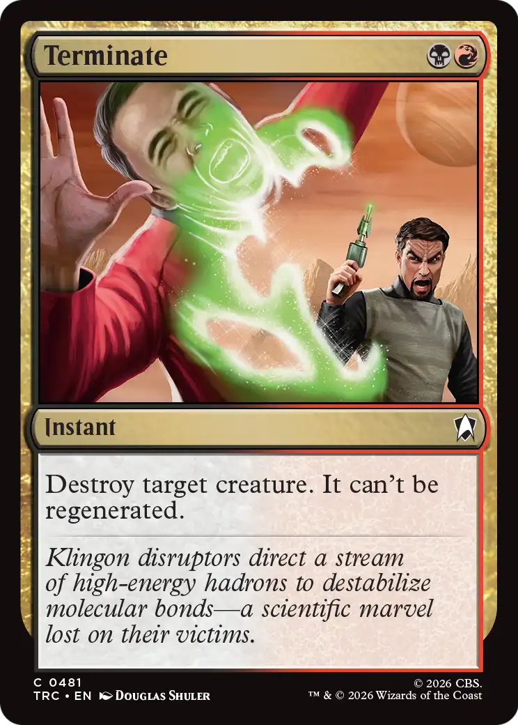 Terminate (Surge Foil) [Star Trek Commander]
