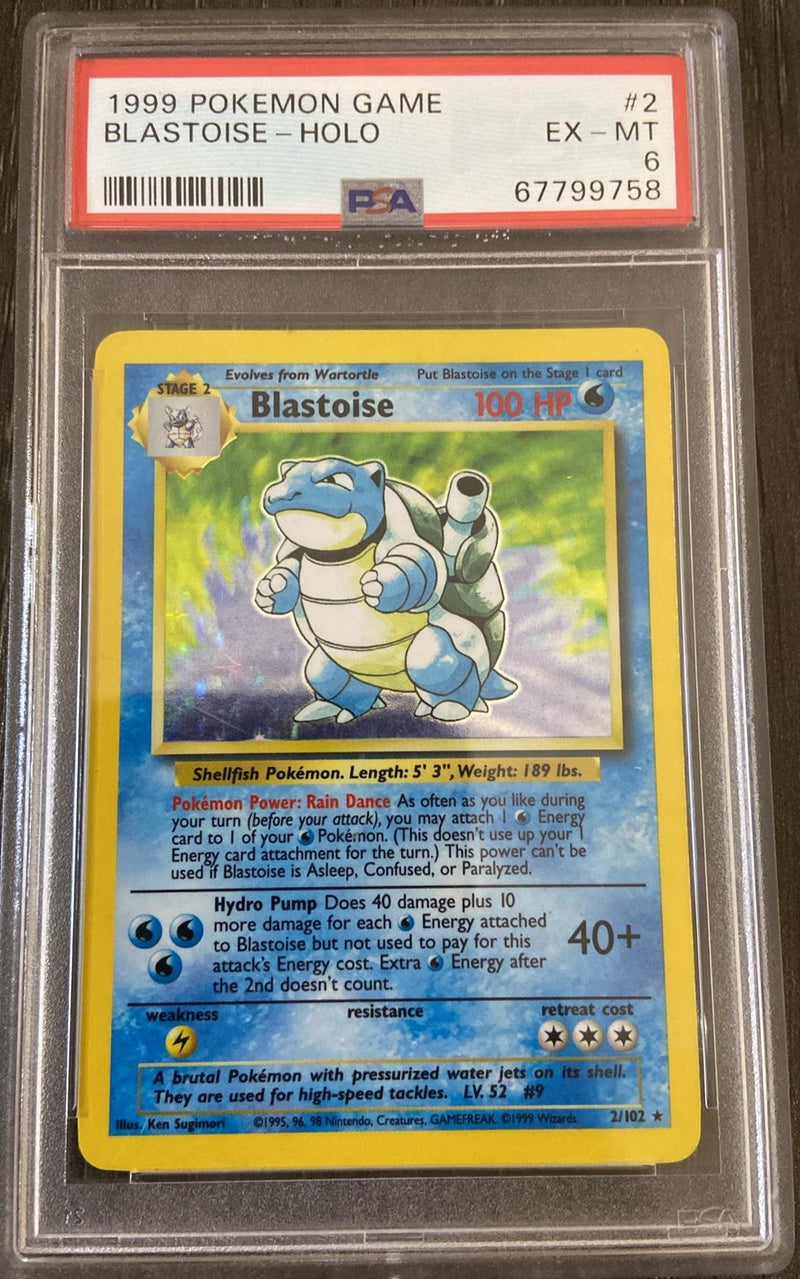 Blastoise 2/102 Base Set PSA 6 67799758