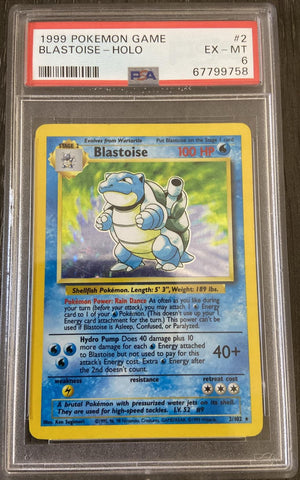 Blastoise 2/102 Base Set PSA 6 67799758