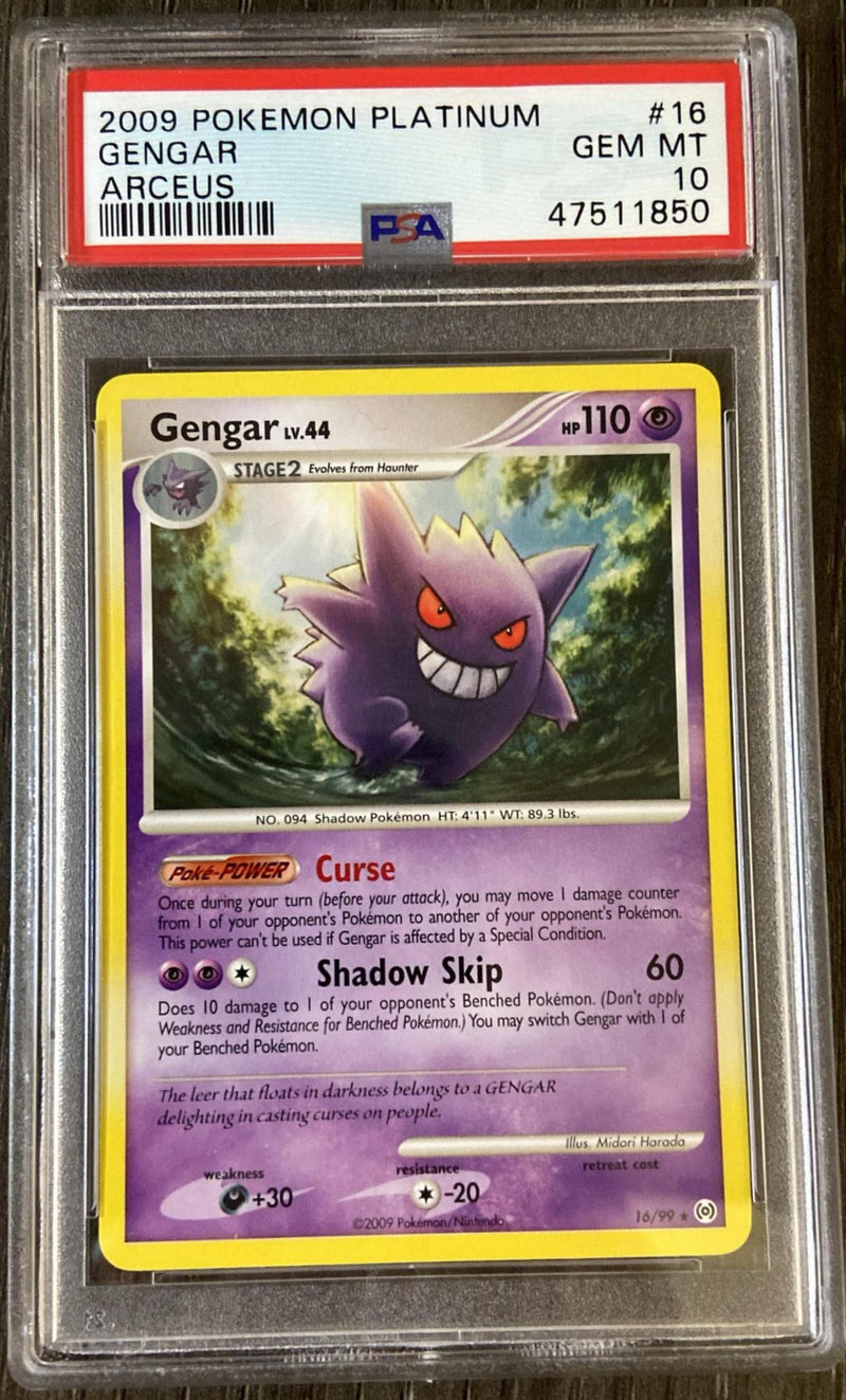 Gengar 16/99 Arceus PSA 10 47511850