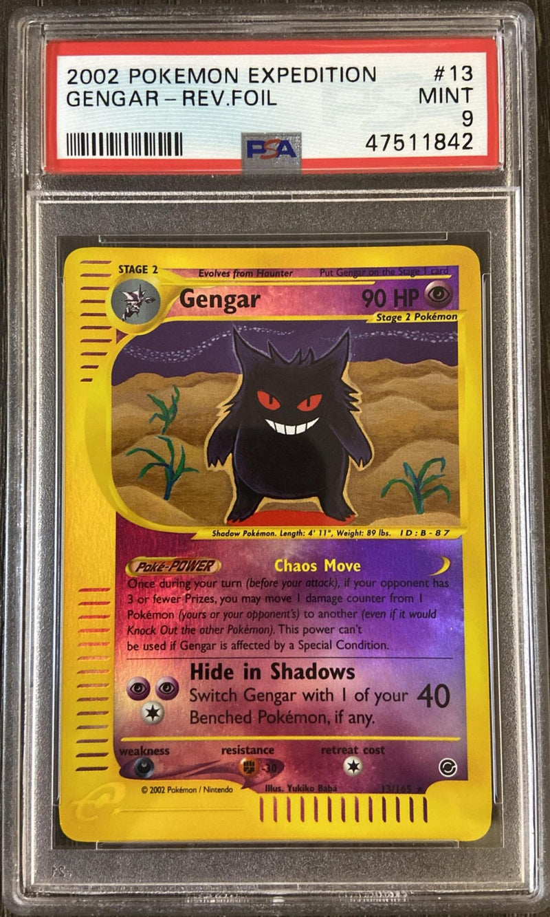 Gengar 13/165 Reverse Holo Expedition PSA 9 47511842