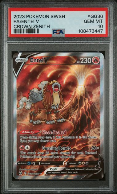 Entei V GG36/GG70 Crown Zenith PSA 10 108473447