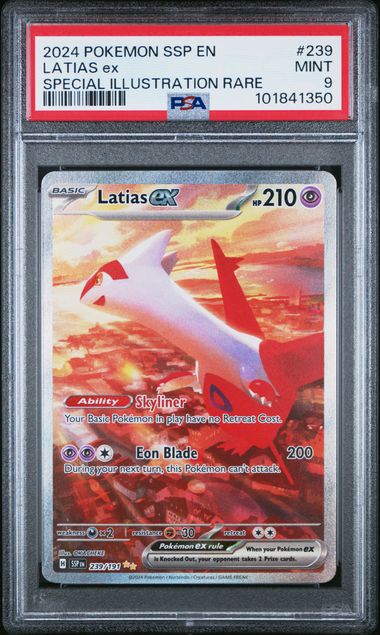 Latias ex 239/191 Surging Sparks PSA 9 101841350