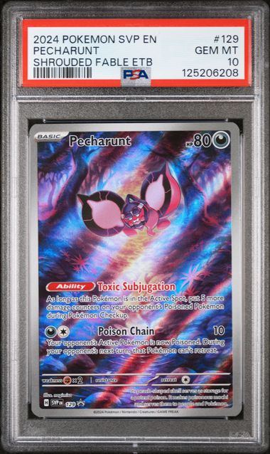 Pecharunt 129 Elite Trainer Box Promo PSA 10 125206208