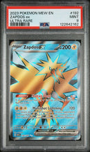 Zapdos ex 192/165 S&V 151 PSA 9 122642162