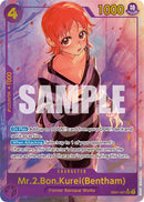 Mr.2.Bon.Kurei(Bentham) (Alternate Art) [Extra Booster: Memorial Collection]