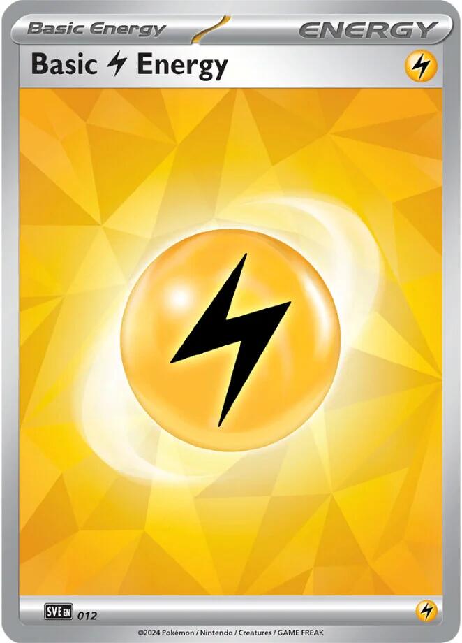 Basic Lightning Energy (012)(Holo) [Scarlet & Violet: Stellar Crown]