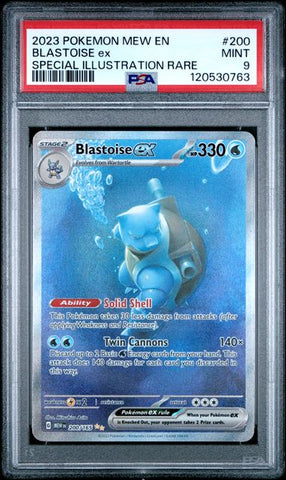 Blastoise ex 200/165 S&V 151 PSA 9 120530763