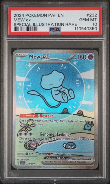 Mew ex 232/091 Paldean Fates PSA 10 110540350