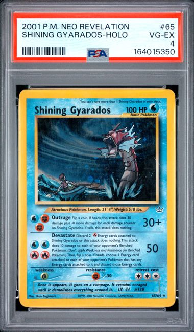 Shining Gyarados 65/64 Neo Revelation Holo PSA 4 164015350
