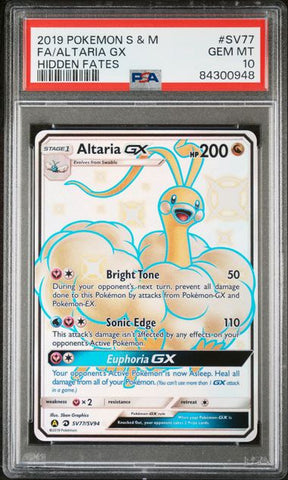 Altaria GX SV77/SV94 Hidden Fates PSA 10 84300948