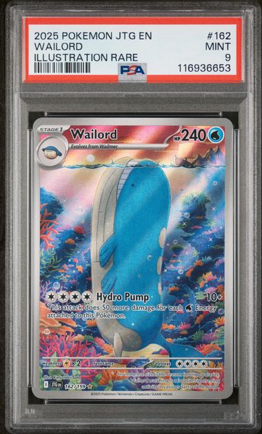 Wailord 162/159 Journey Together PSA 9 116936653